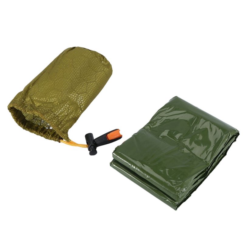 Bivy Bag Emergency - XSXS-ถุงนอนฉุกเฉิน ถุงนอนพักแรมพร้อมนกหวีด ถุงนอนเอาชีวิตรอดกลางแจ้ง ผ้าห่มกันหนาว สำหรับตั้งแคมป์และเดินป่า