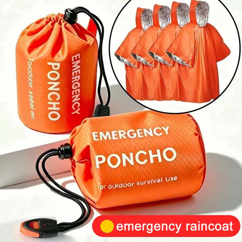 ชุดเสื้อกันฝนฉุกเฉินแบบพกพา เส - Emergency Poncho Rain บทวิจารณ์และราคา