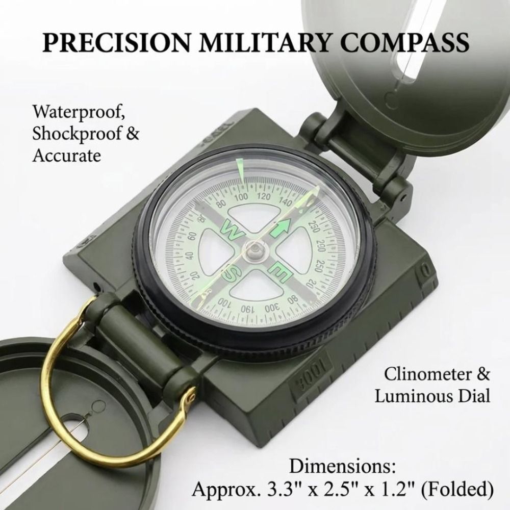 เข็มทิศกันน้ำระดับมืออาชีพ โคร - Compass Lensatic บทวิจารณ์และราคา