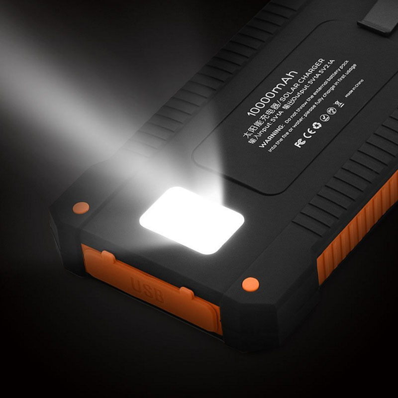 เลอโนโว 500000mAh พาวเวอร์แบงค - Solar Emergency Charger บทวิจารณ์และราคา