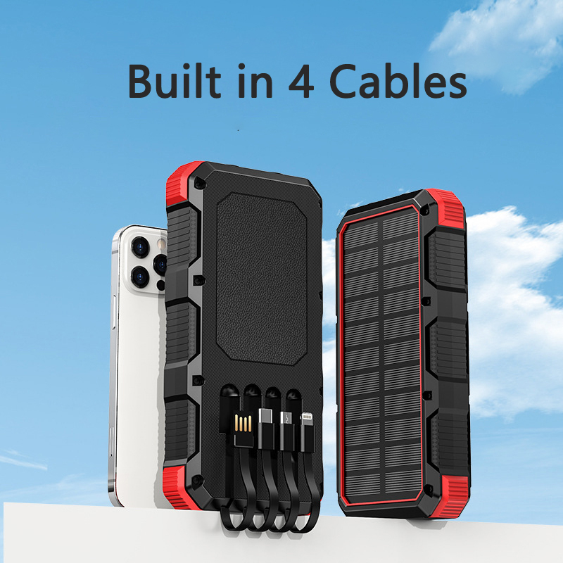 Solar Power Bank 36800MAh พร้อ - Solar Emergency Charger บทวิจารณ์และราคา