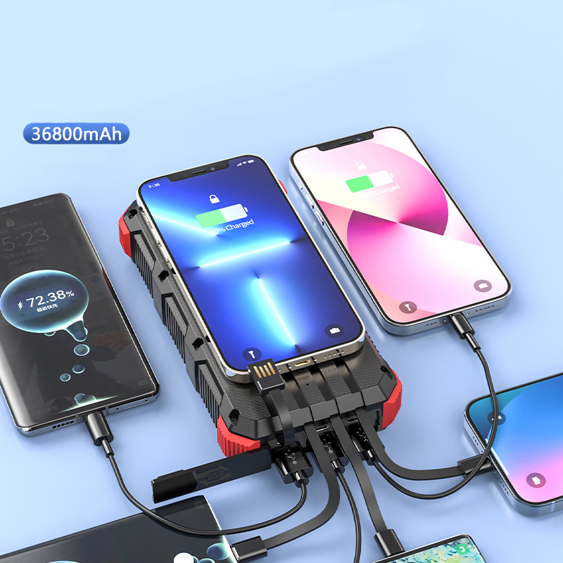 Solar Power Bank 36800MAh พร้อ - Solar Emergency Charger บทวิจารณ์และราคา