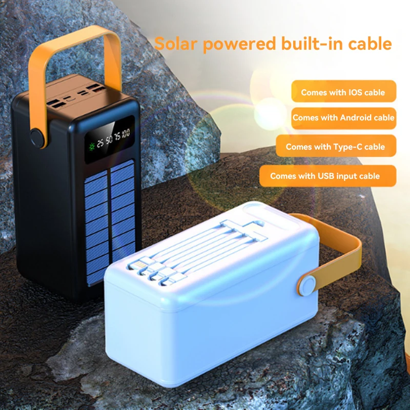 แบตเตอรี่สำรองแบบพกพา 100000mA - Solar Emergency Charger บทวิจารณ์และราคา