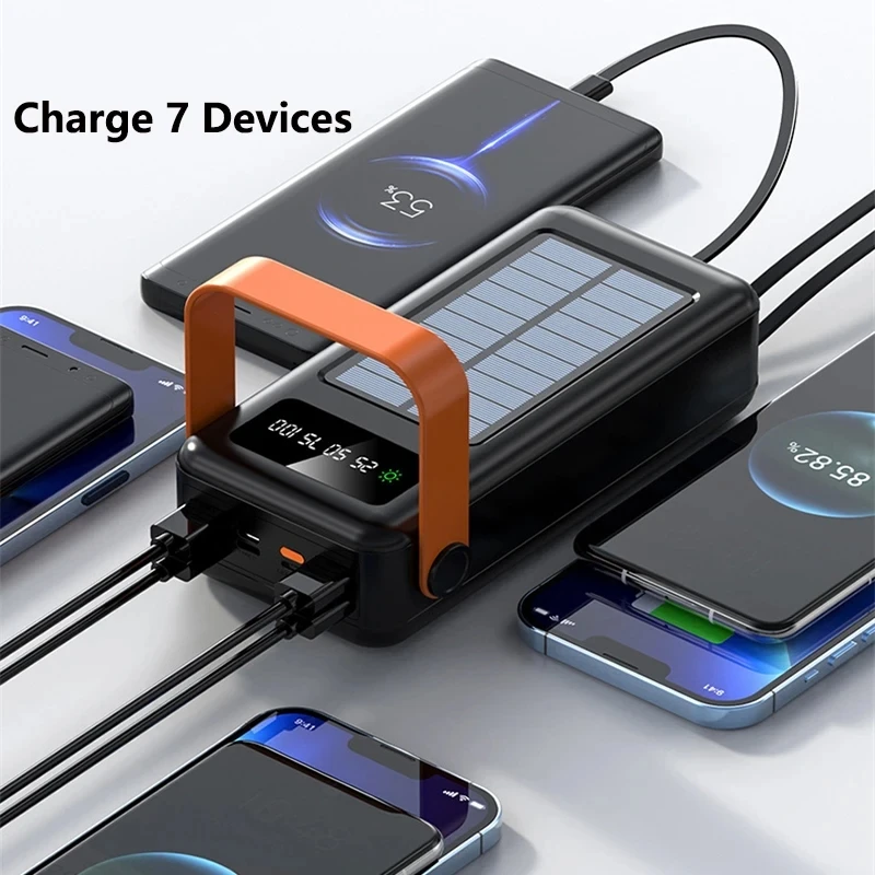 แบตเตอรี่สำรองแบบพกพา 100000mA - Solar Emergency Charger บทวิจารณ์และราคา