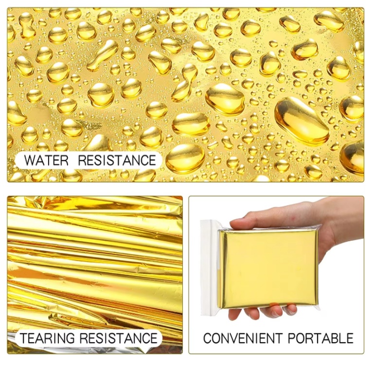 ผ้าห่มกันความร้อนไมลาร์สีทอง-เ - Survival Blanket Reflective บทวิจารณ์และราคา